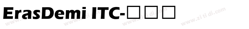 ErasDemi ITC字体转换